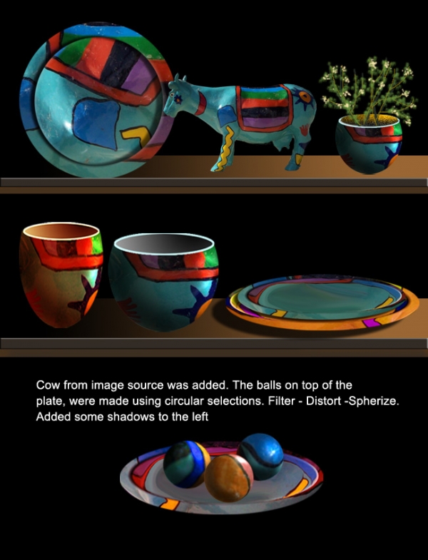 Creation of Souvenirs In Blue: Step 5